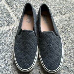 Keds Dream Foam, Jersey Quilt Slip-On Shoes, Charcoal Gray 8.5